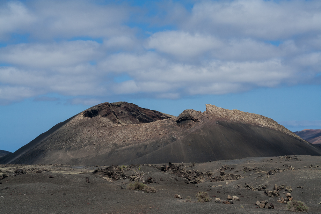 volcán del Cuervo en la erupción del Timanfaya