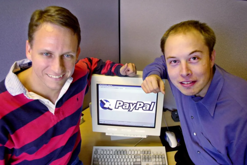 Elon Musk y su hermano, cofundadores de PayPal