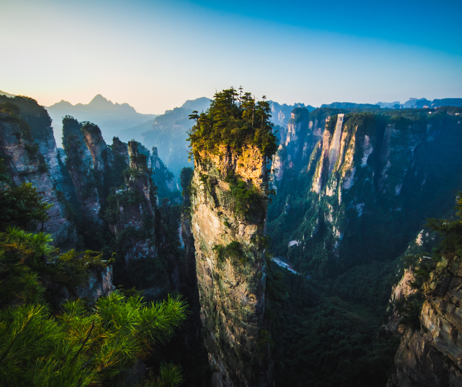Columna del Sur o Montaña Aleluya del Avatar Geoparque de Zhangjiajie 