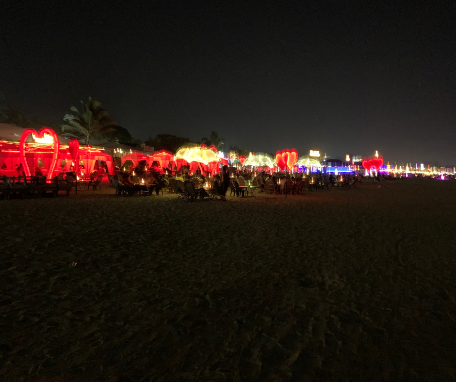 Playa de Baga en Goa